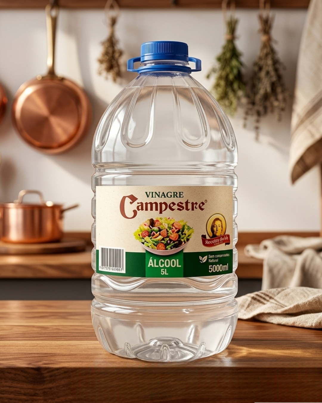 Galão 5L Vinagre Campestre para Açougues